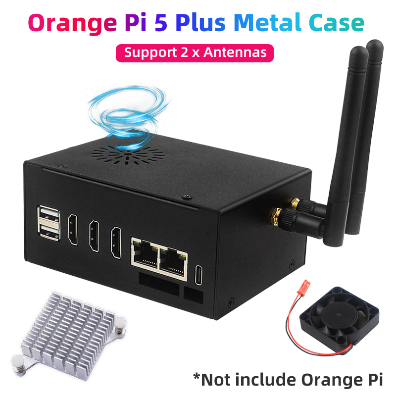 Orange Pi 5 Plus 16Gb - Orange Pi 5 Plus-Boîtier métallique avec