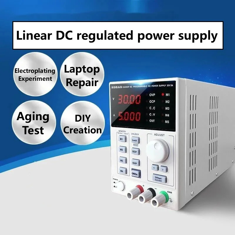Programmable Dc Power Supply 60V 5A - Alimentation électrique linéaire régulée DC 30V