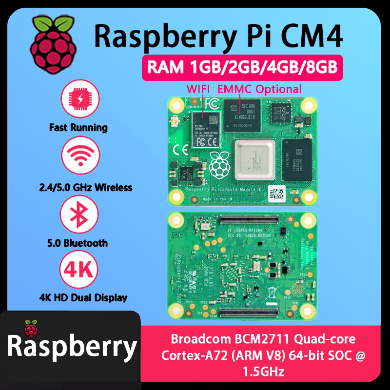 Raspberry Pi Compute Module 4 8Gb 32Gb - Raspberry Pi CM4 1 Go/2 Go/4