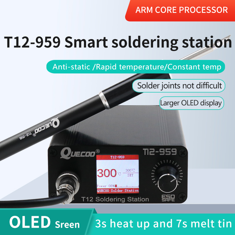 Soldering Station T12 Oled - Station de soudage T12-959 V5.1, fer