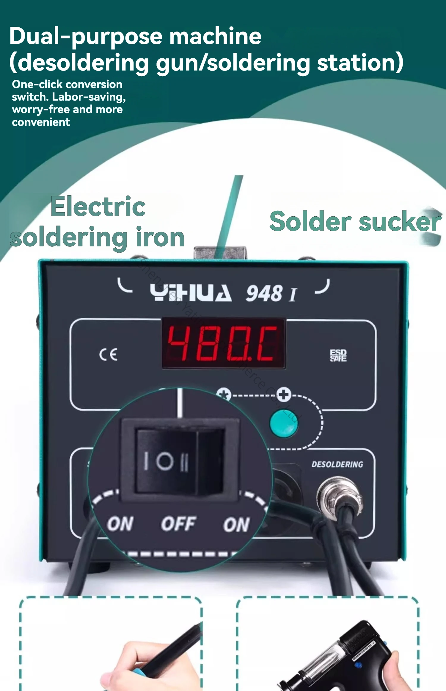 Nouvelle pompe à dessouder éle - Desoldering Gun Vacuum Electric avis et prix