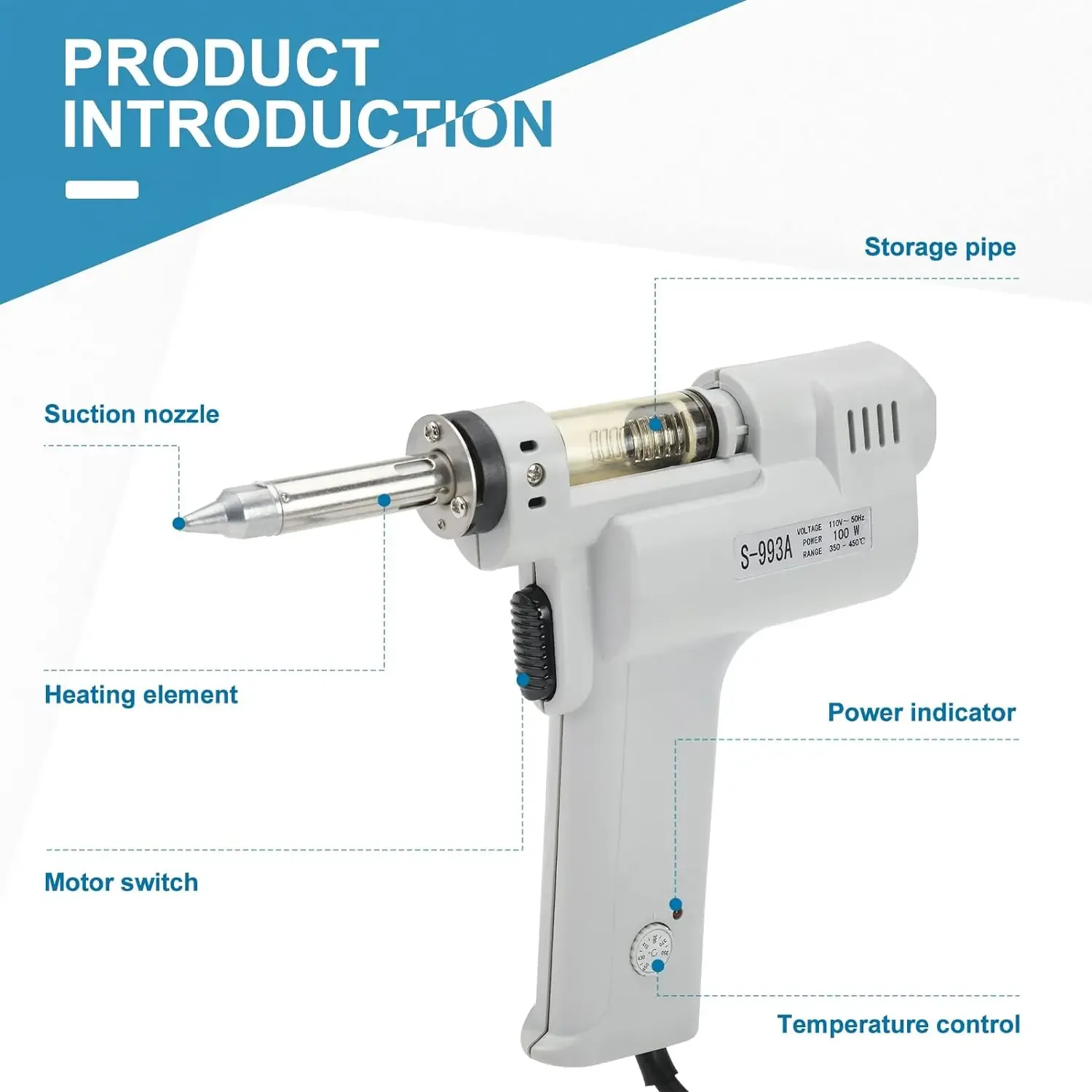 Pistolet à dessouder électriqu - Desoldering Gun Vacuum Electric avis et prix