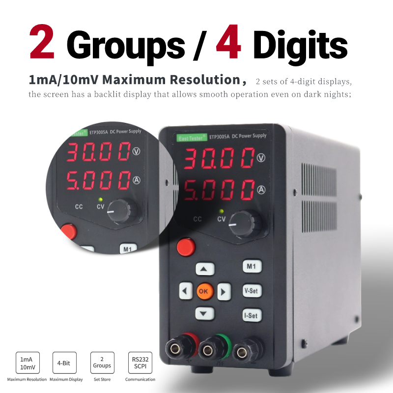 ETP6005A-Alimentation régulée  - Programmable Dc Power Supply 60V 5A avis et prix