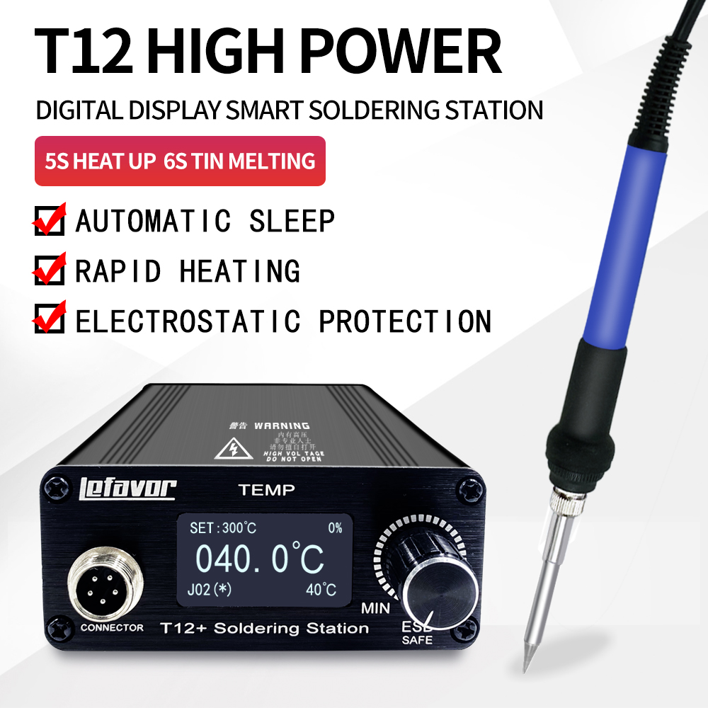 Station de soudage T12 + fer à - Soldering Station T12 Oled avis et prix